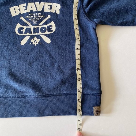 BEAVER CANOE 3T Dark Blue Toddler Graphic Long Sleeve Sweatshirt Snap Neckline - Picture 10 of 10